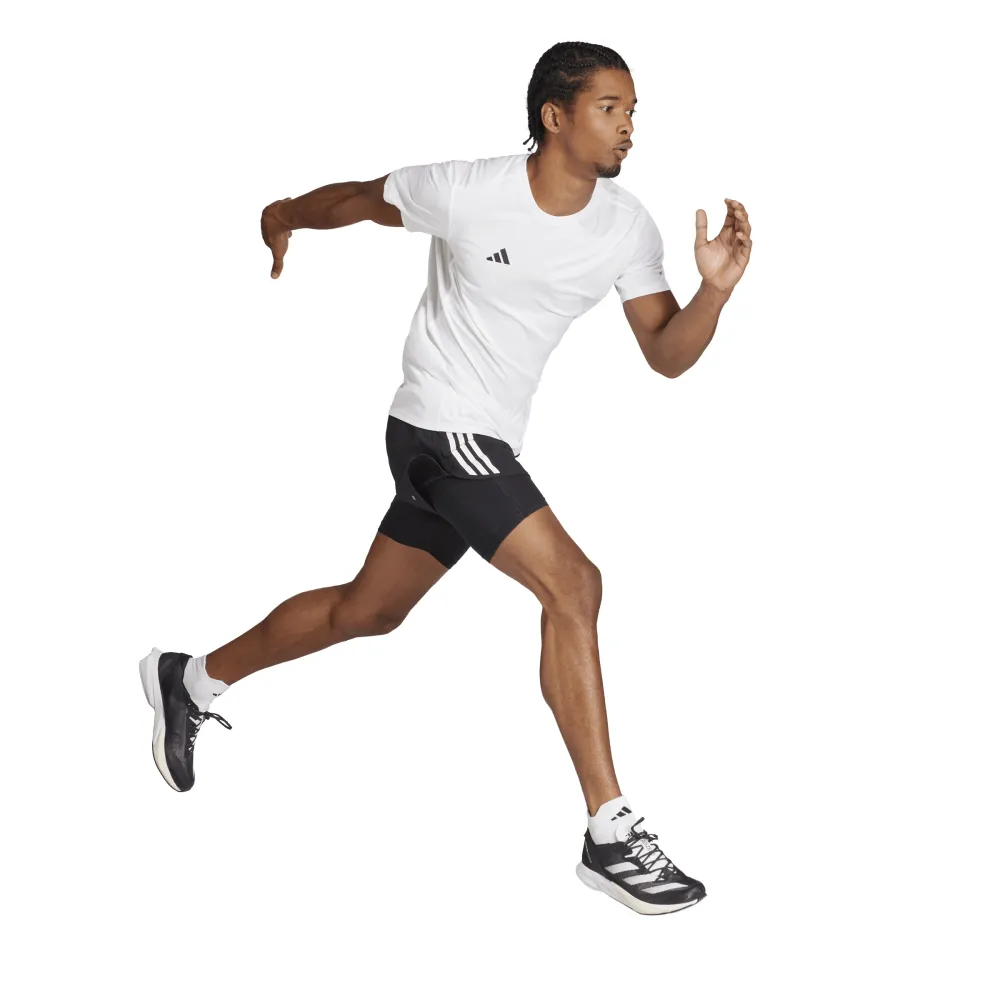 adidas Own The Run 3-Stripes 2-in-1 Men's Shorts