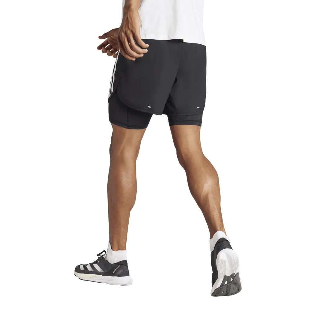 adidas Own The Run 3-Stripes 2-in-1 Men's Shorts