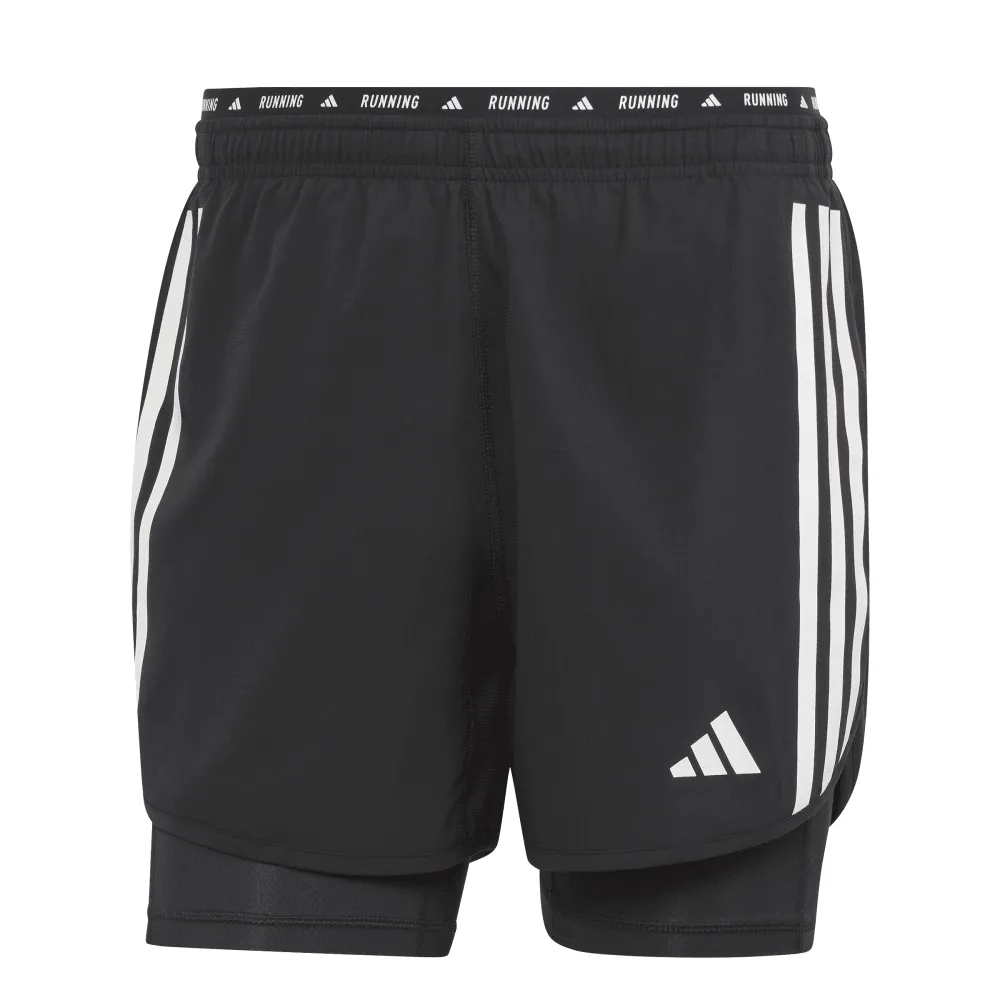 adidas Own The Run 3-Stripes 2-in-1 Men's Shorts