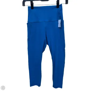 Athletic Capris By Clothes Mentor In Blue, Size: Xs