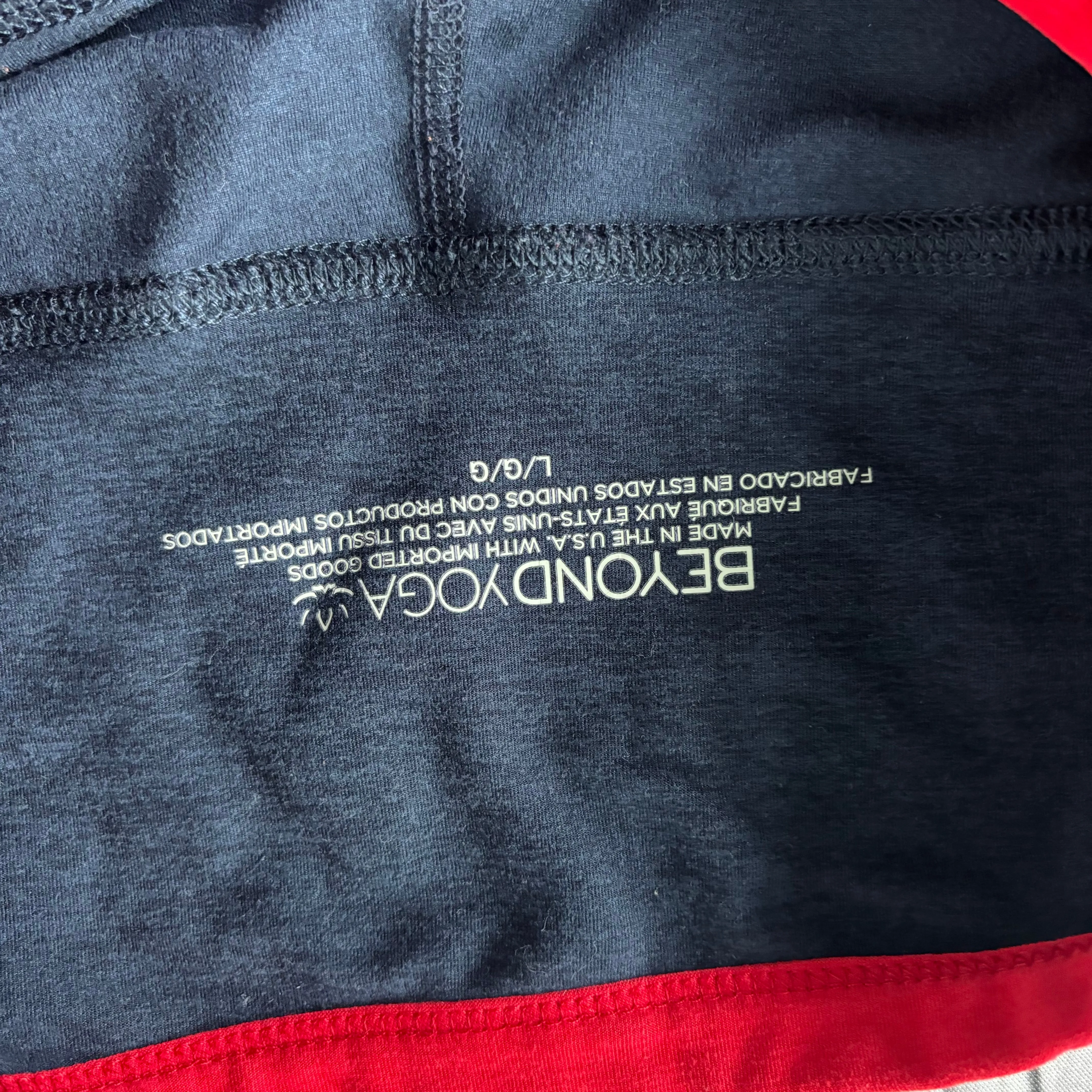 Athletic Leggings By Beyond Yoga In Navy, Size: L