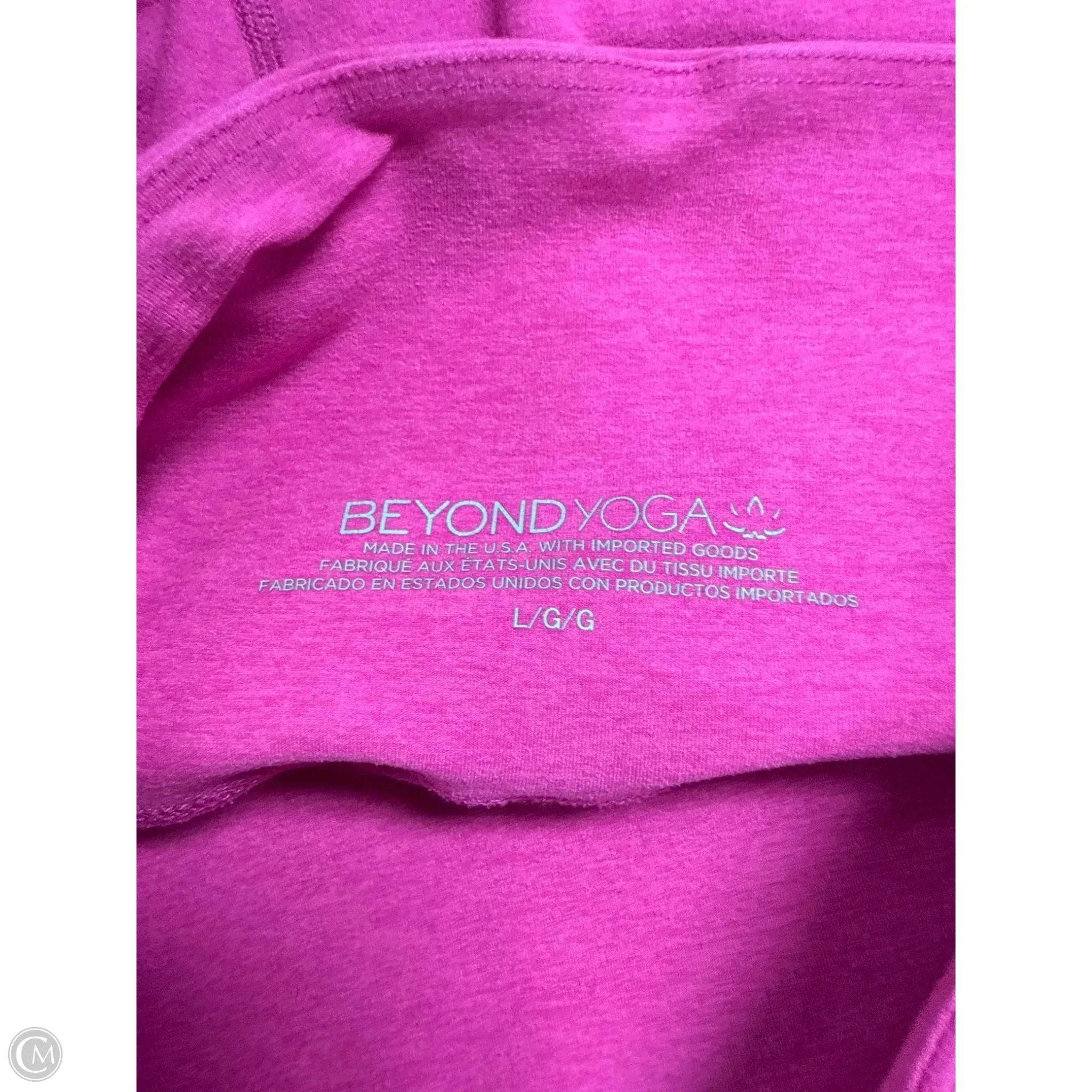 Athletic Leggings By Beyond Yoga In Pink, Size: L