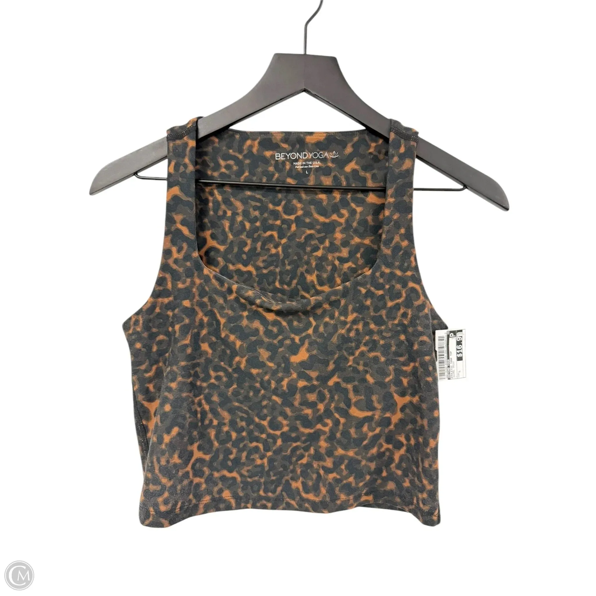 Athletic Tank Top By Beyond Yoga In Animal Print, Size: L