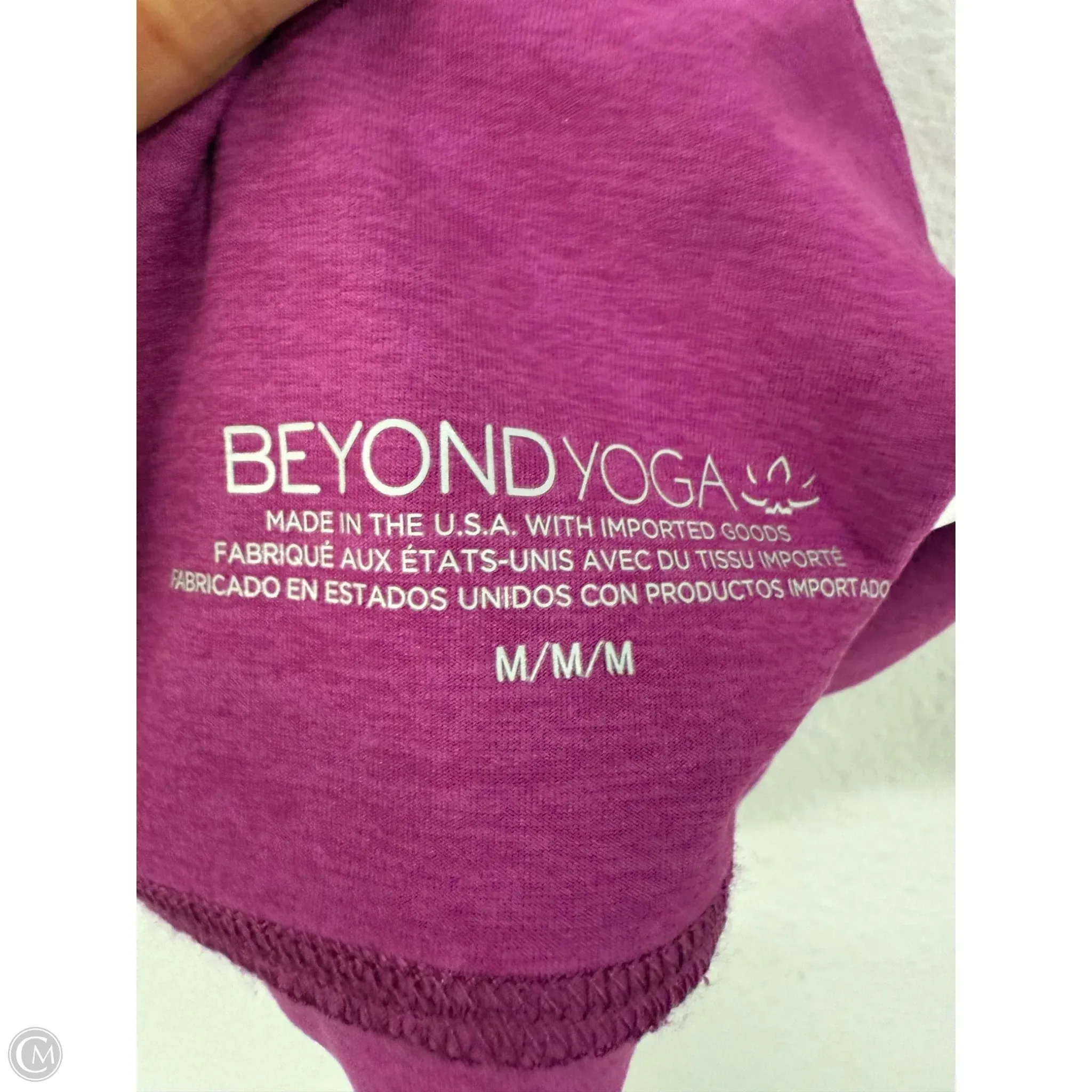 Athletic Tank Top By Beyond Yoga In Purple, Size: M