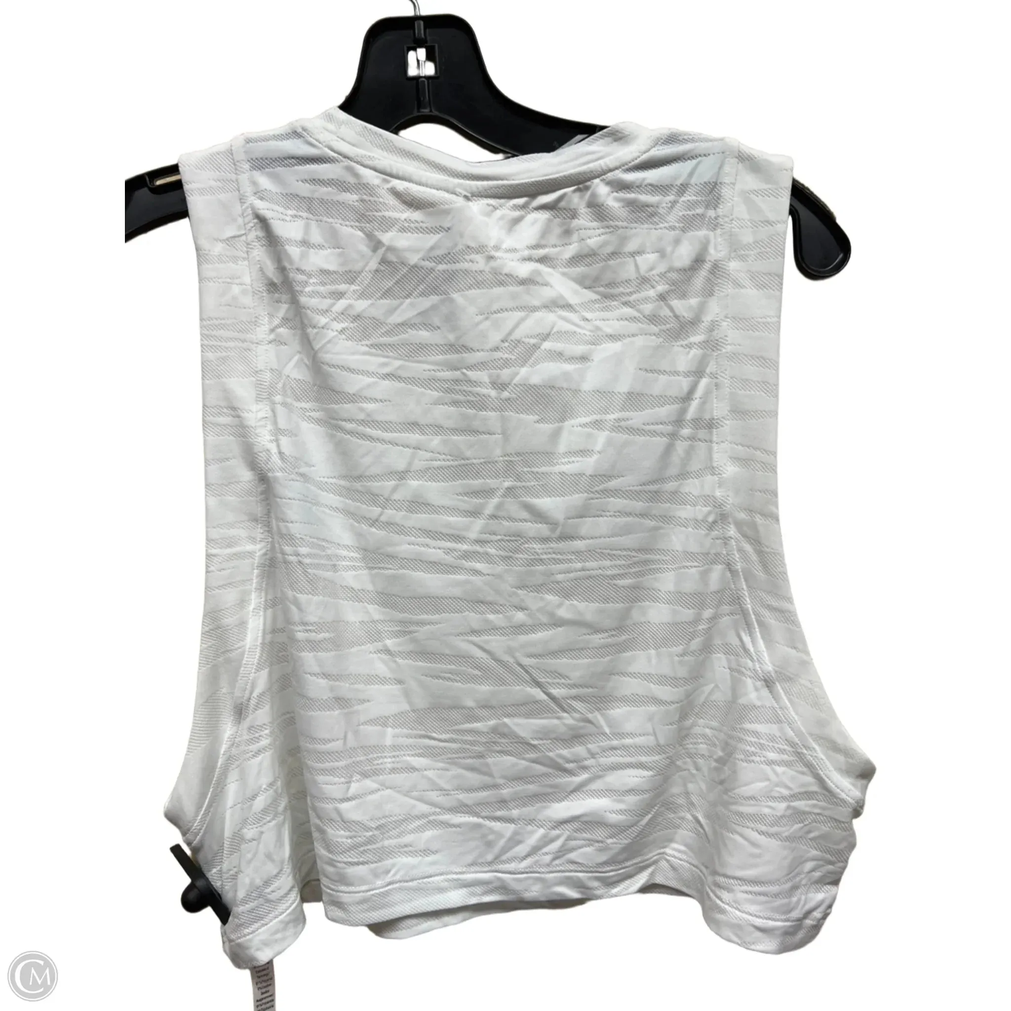 Athletic Top Short Sleeve By Clothes Mentor In White, Size: S