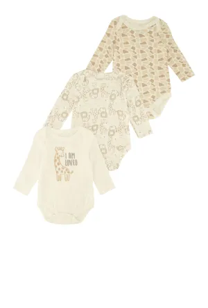 Baby Boys 0-9M I Am Loved Bodysuits 3 Pack
