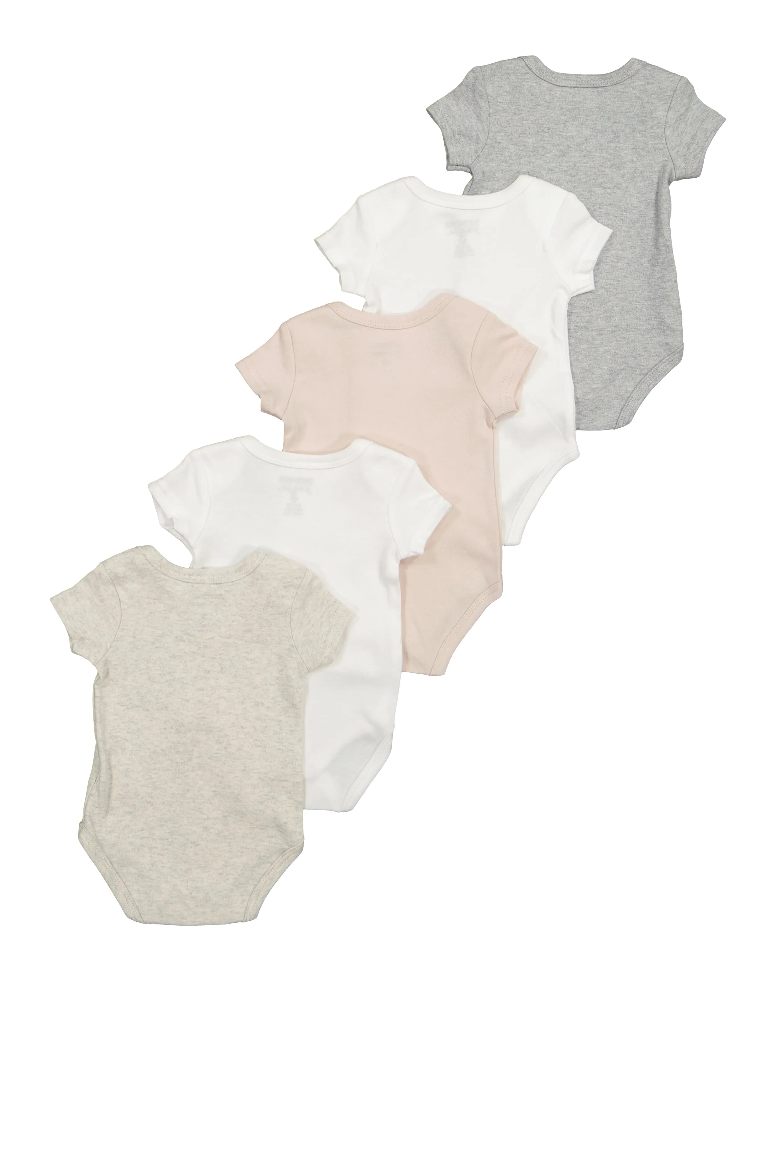 Baby Boys 0-9M Short Sleeve Bodysuits 5 Pack