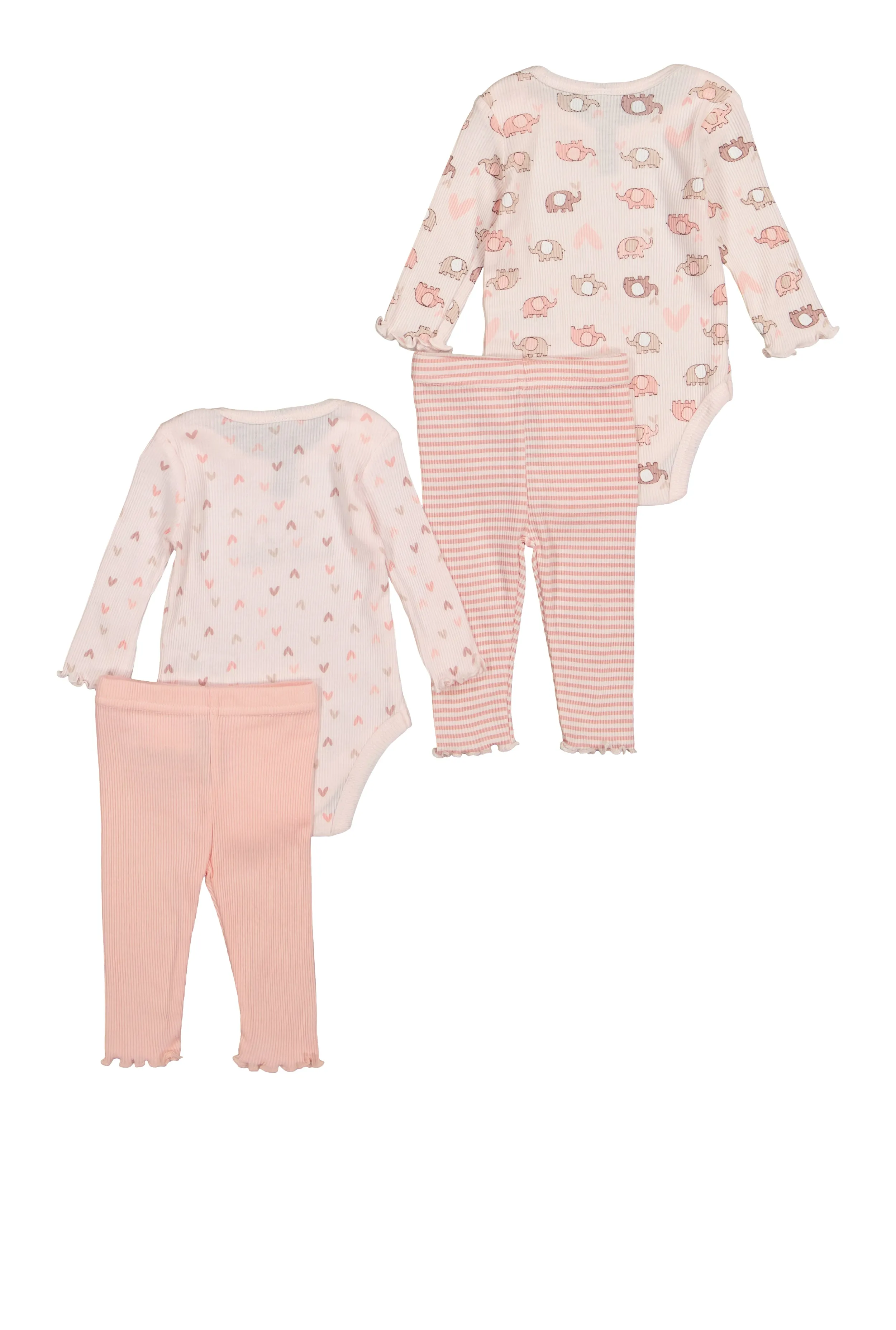 Baby Girls 0-9M Hello World Bodysuits and Leggings