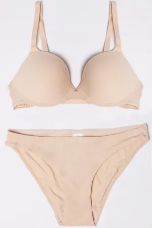 Beige Lingerie Set