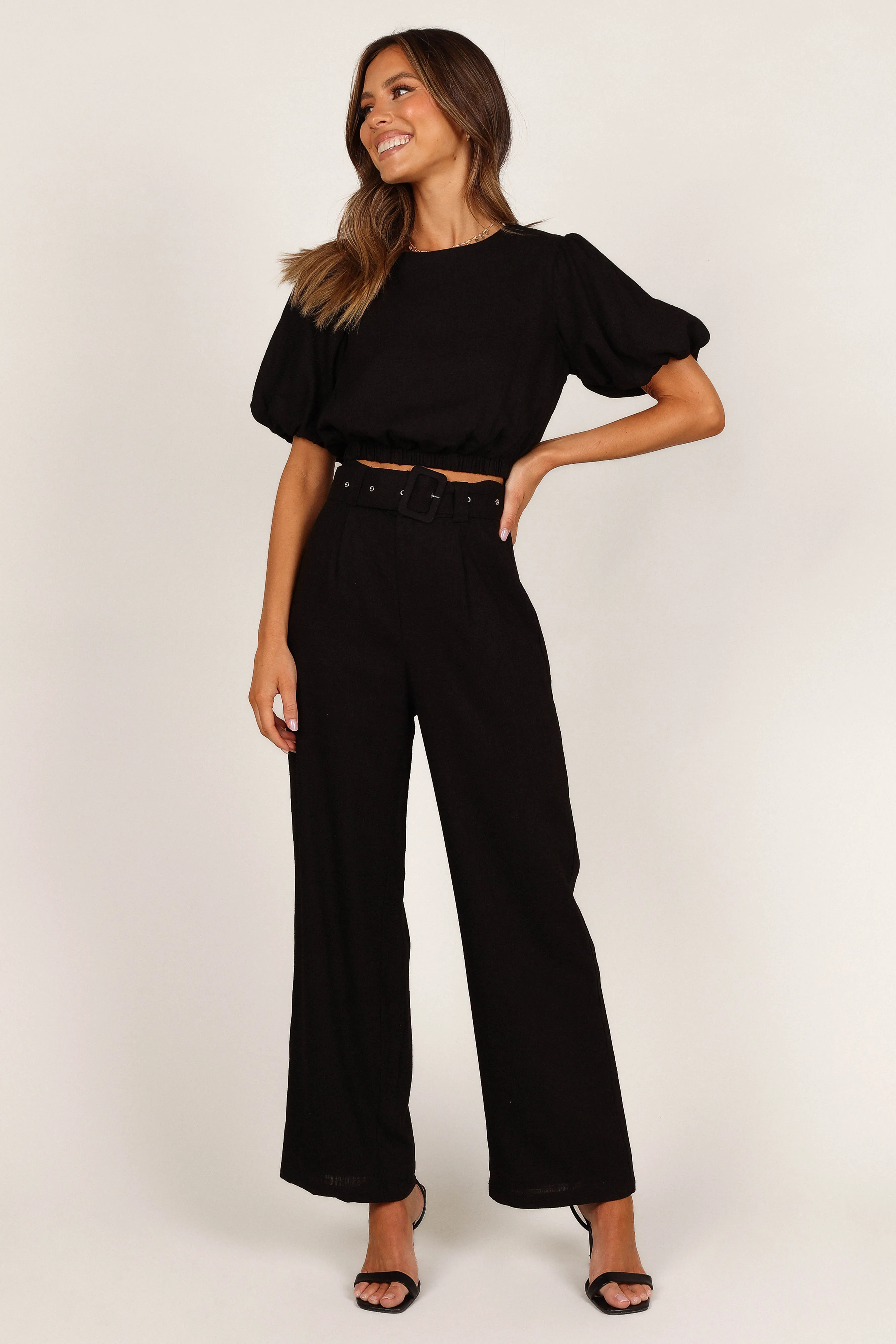 Blakely Pant Two Piece Set - Black