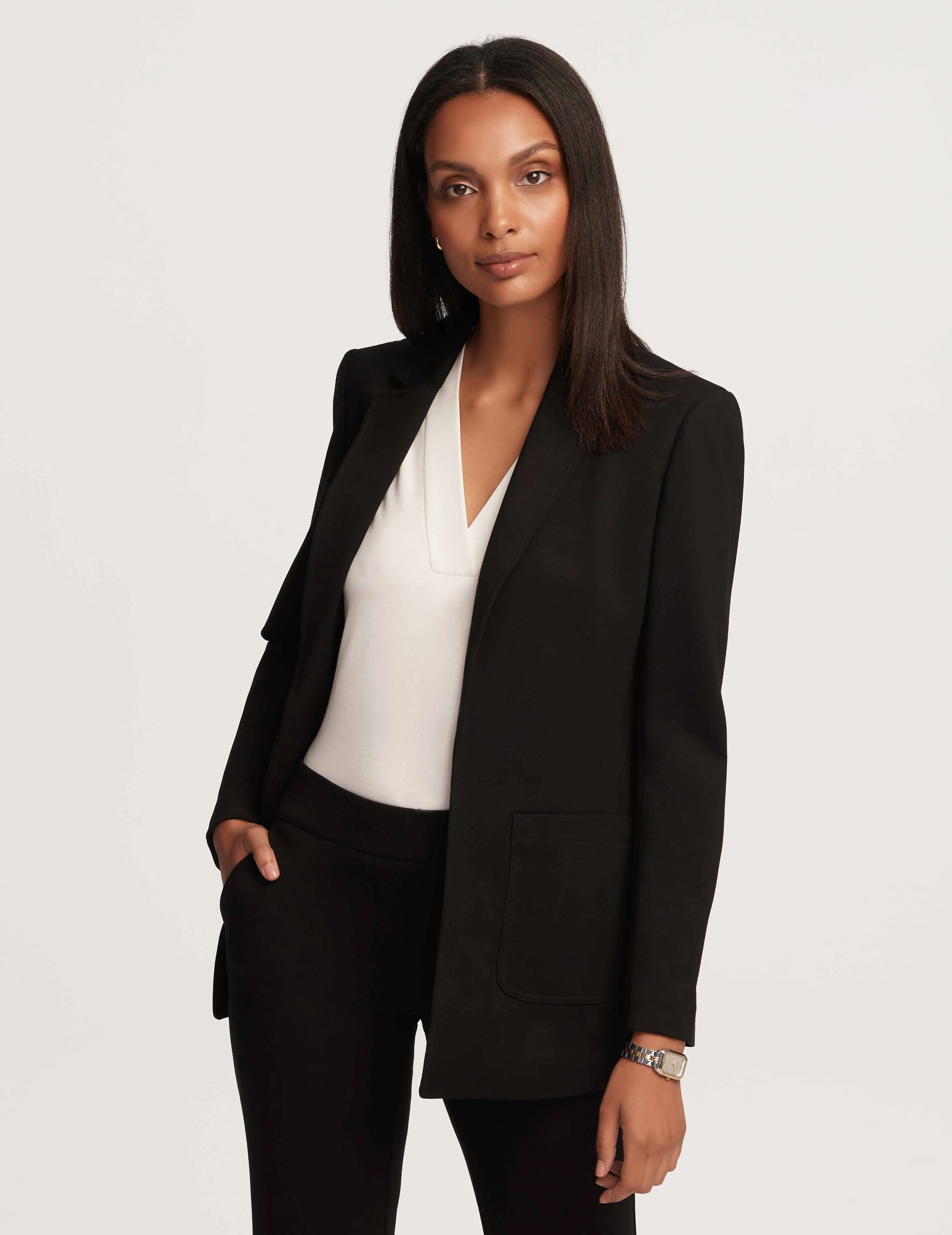 Cardigan Jacket Patch Pockets- Sale