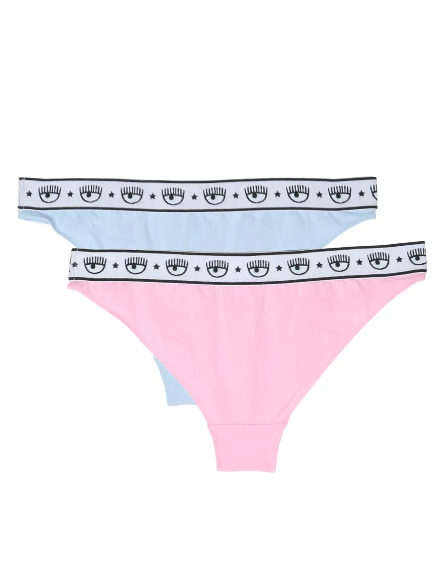 Chiara Ferragni Two-Pack Logo Band Briefs