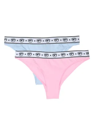 Chiara Ferragni Two-Pack Logo Band Briefs