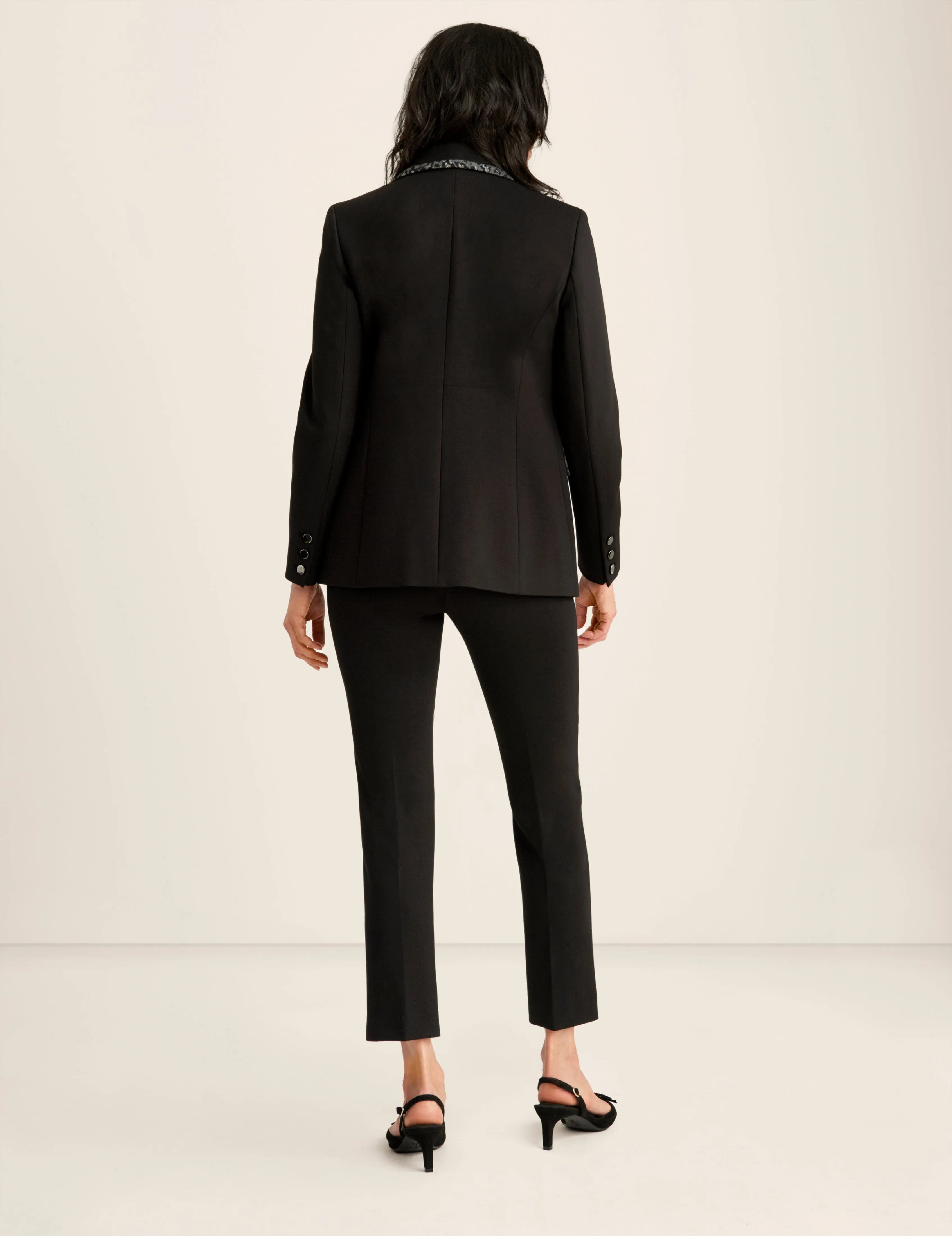 Compression Faux Double Breasted Jacket - Sale