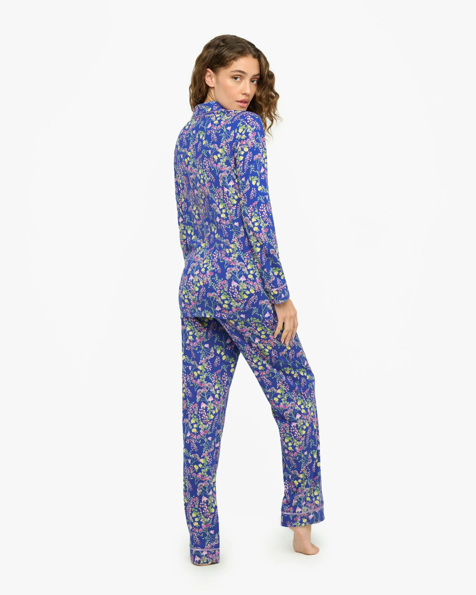 Conjunto De Pijama Con Camisa De Manga Larga Y Pantalones