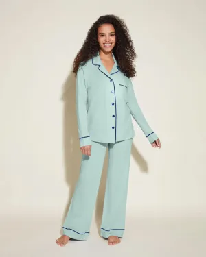 Conjunto De Pijama Petite Con Camisa De Manga Larga Y Pantalones