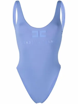 Elisabetta Franchi Logo Printed One-Piece Swimsuit