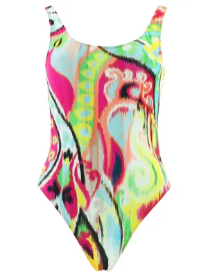 Etro Graphic Printed One Piece Swimsuit