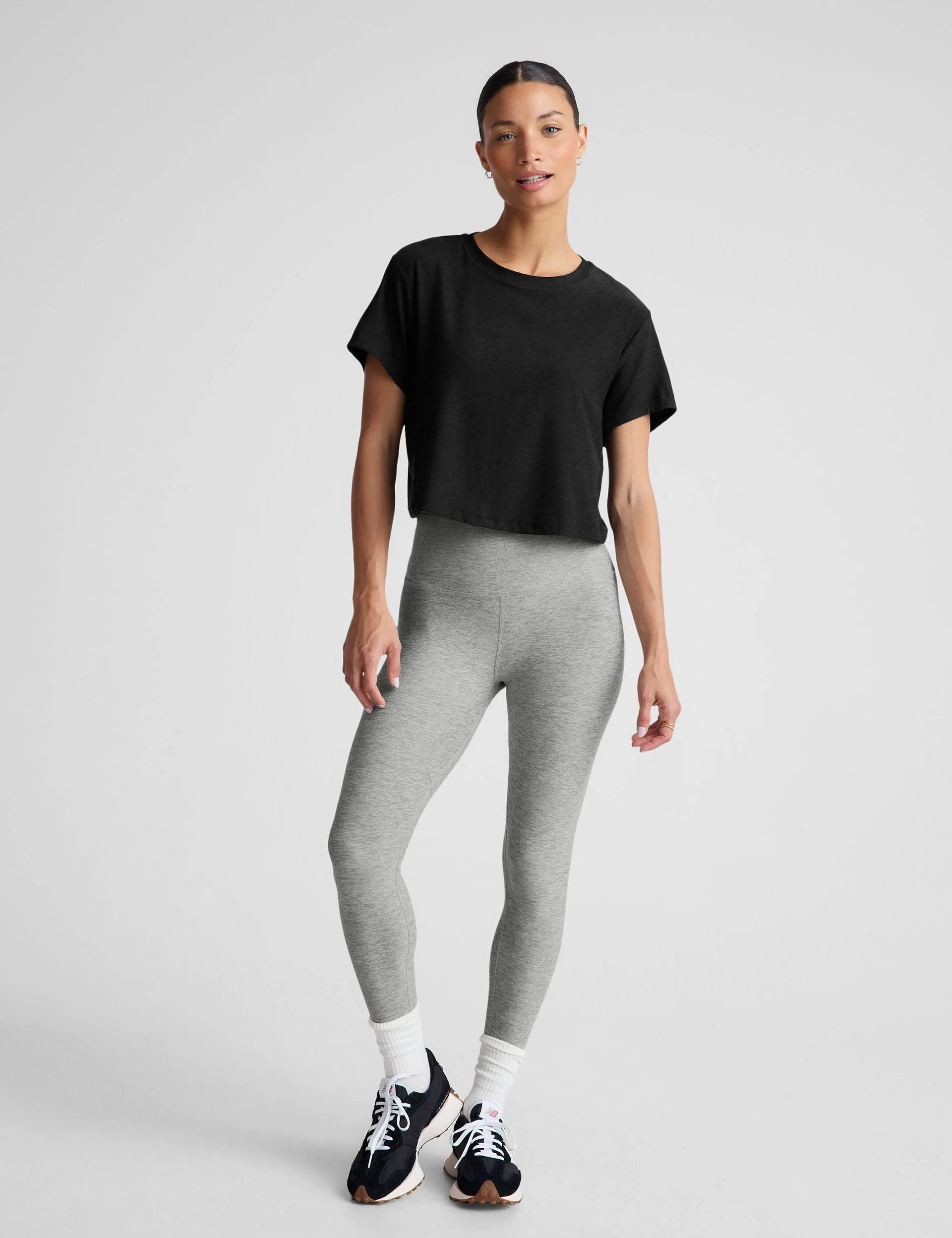 Featherweight Supreme Cropped Tee - Darkest Night