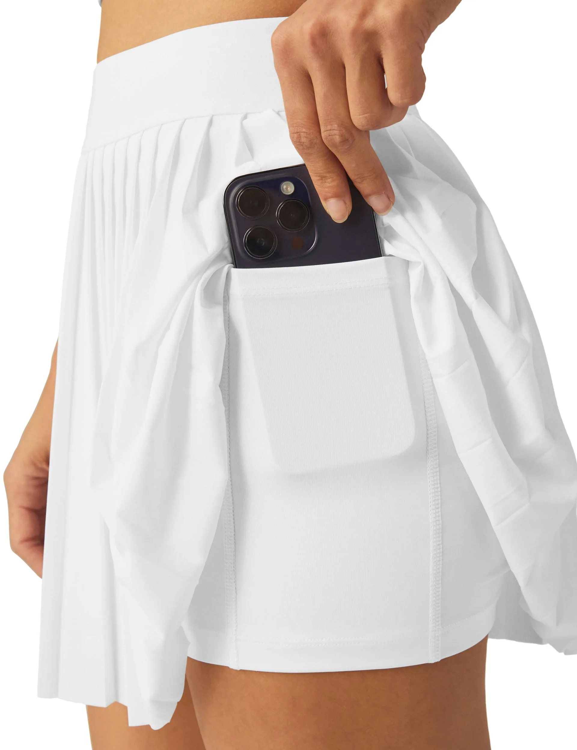 If You Pleats Mini Skirt - True White