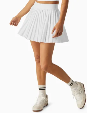 If You Pleats Mini Skirt - True White
