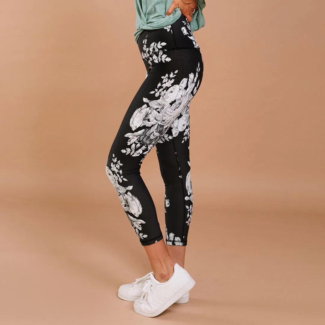 Intention Compression 3/4 Leggings, Antigua Slate