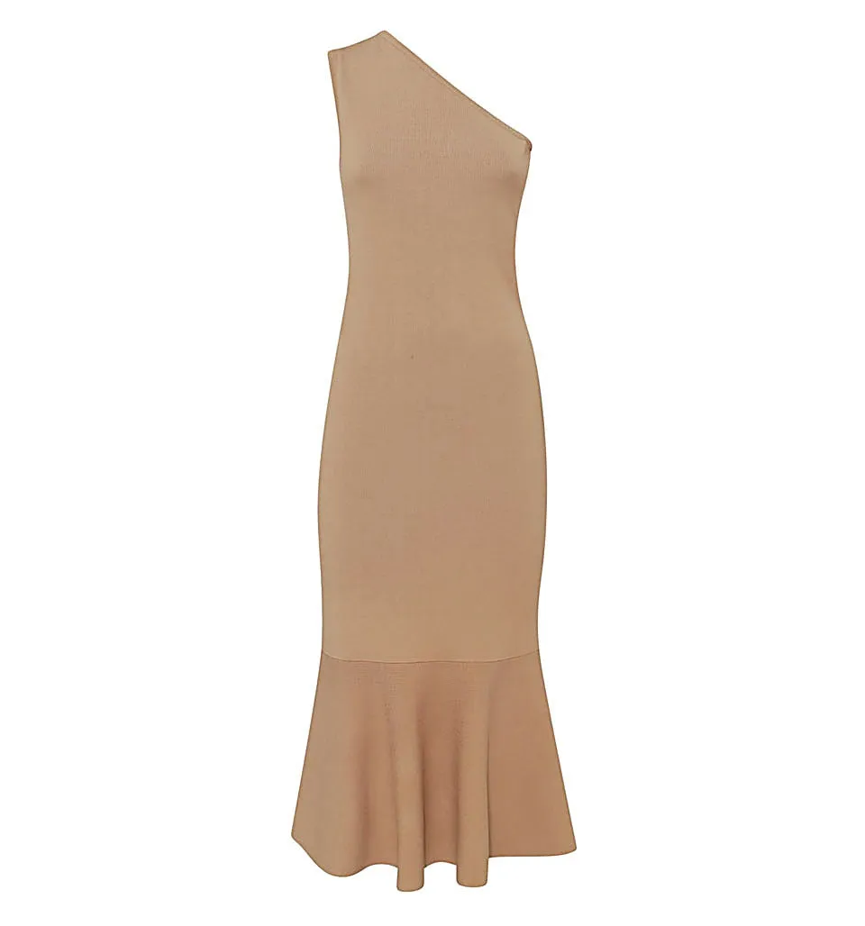 JW Anderson One-Shoulder Sleeveless Midi Dress