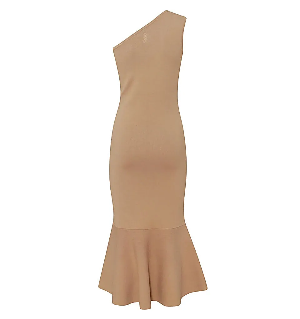 JW Anderson One-Shoulder Sleeveless Midi Dress