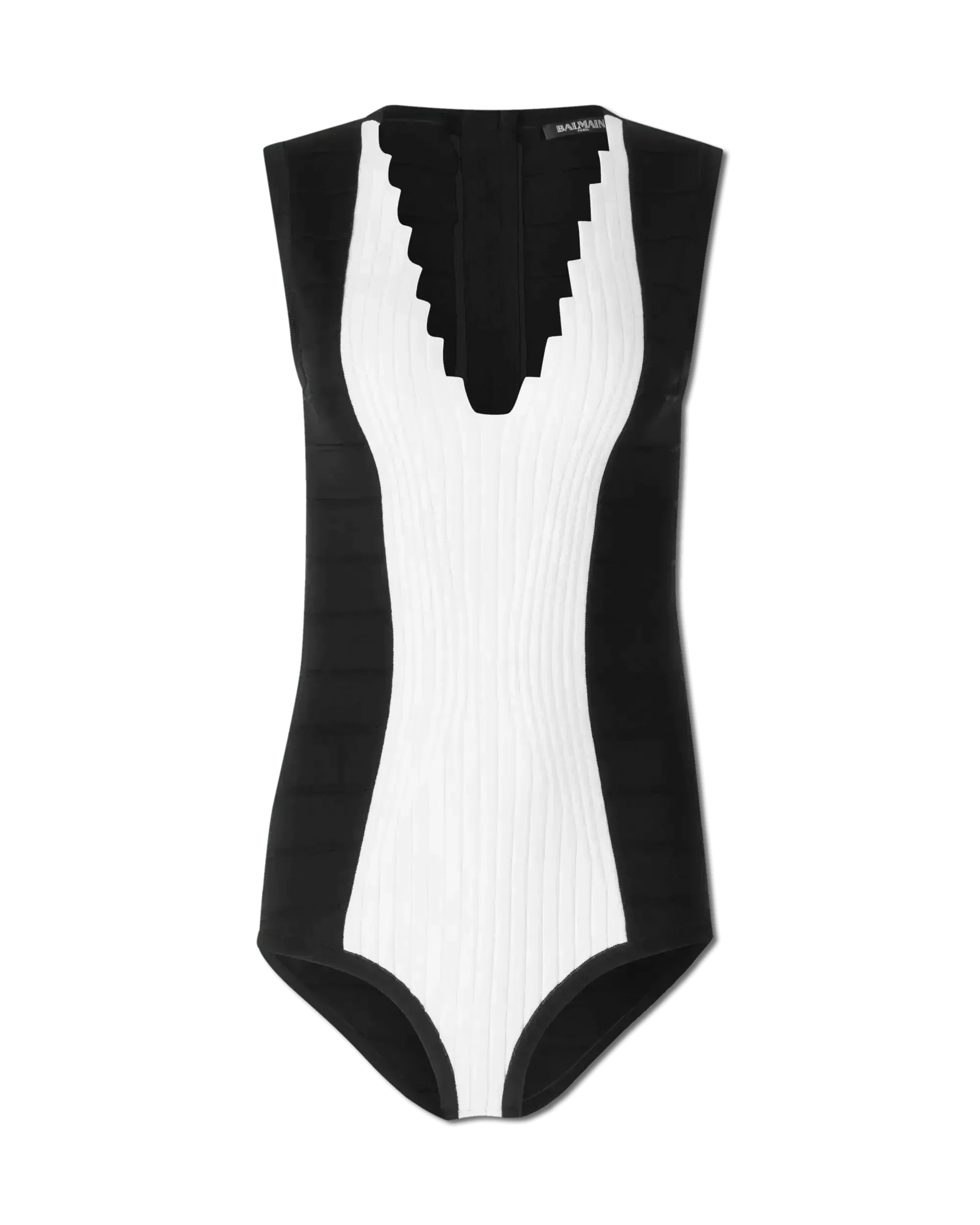 Knit V-Neck Bodysuit