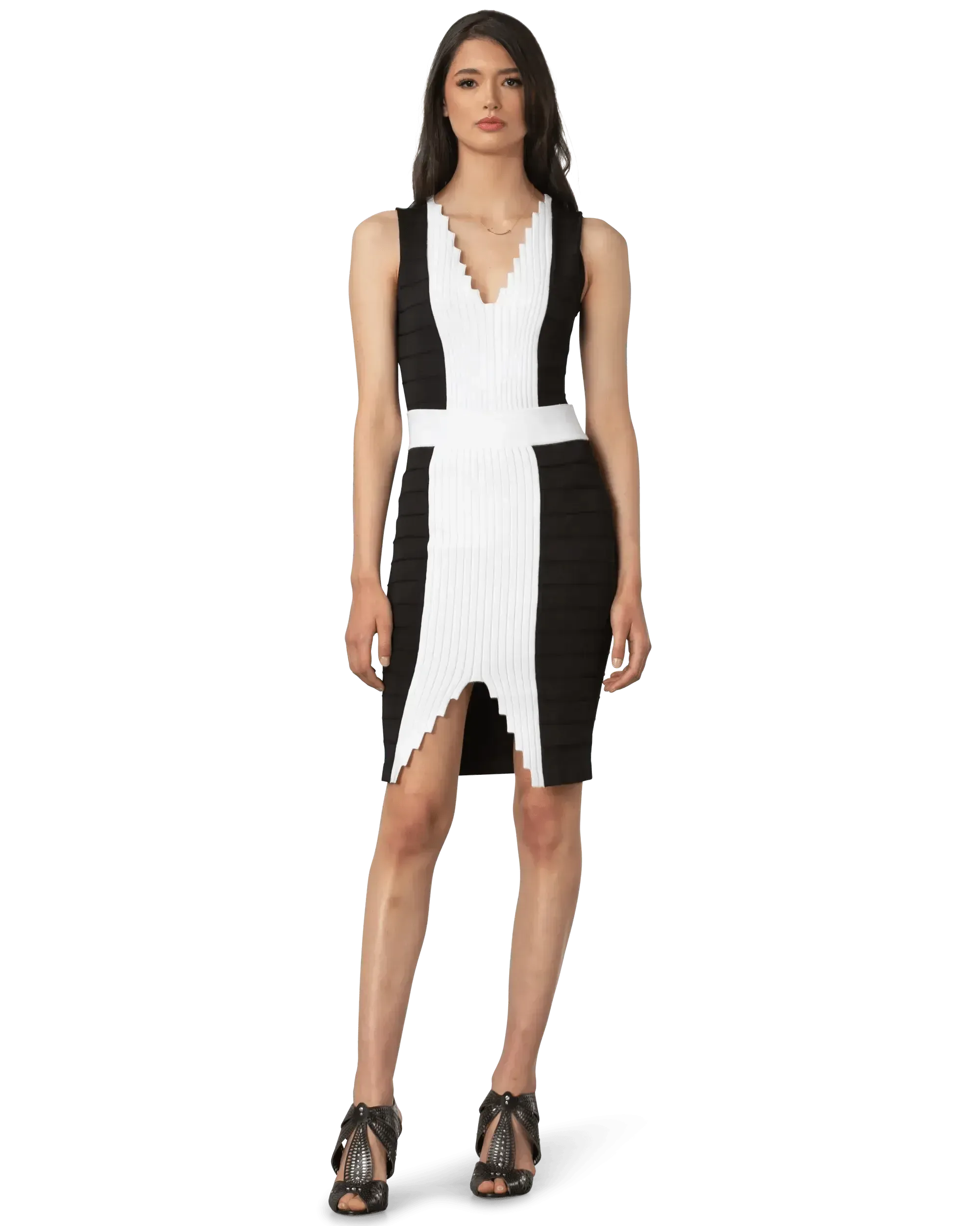 Knit V-Neck Bodysuit