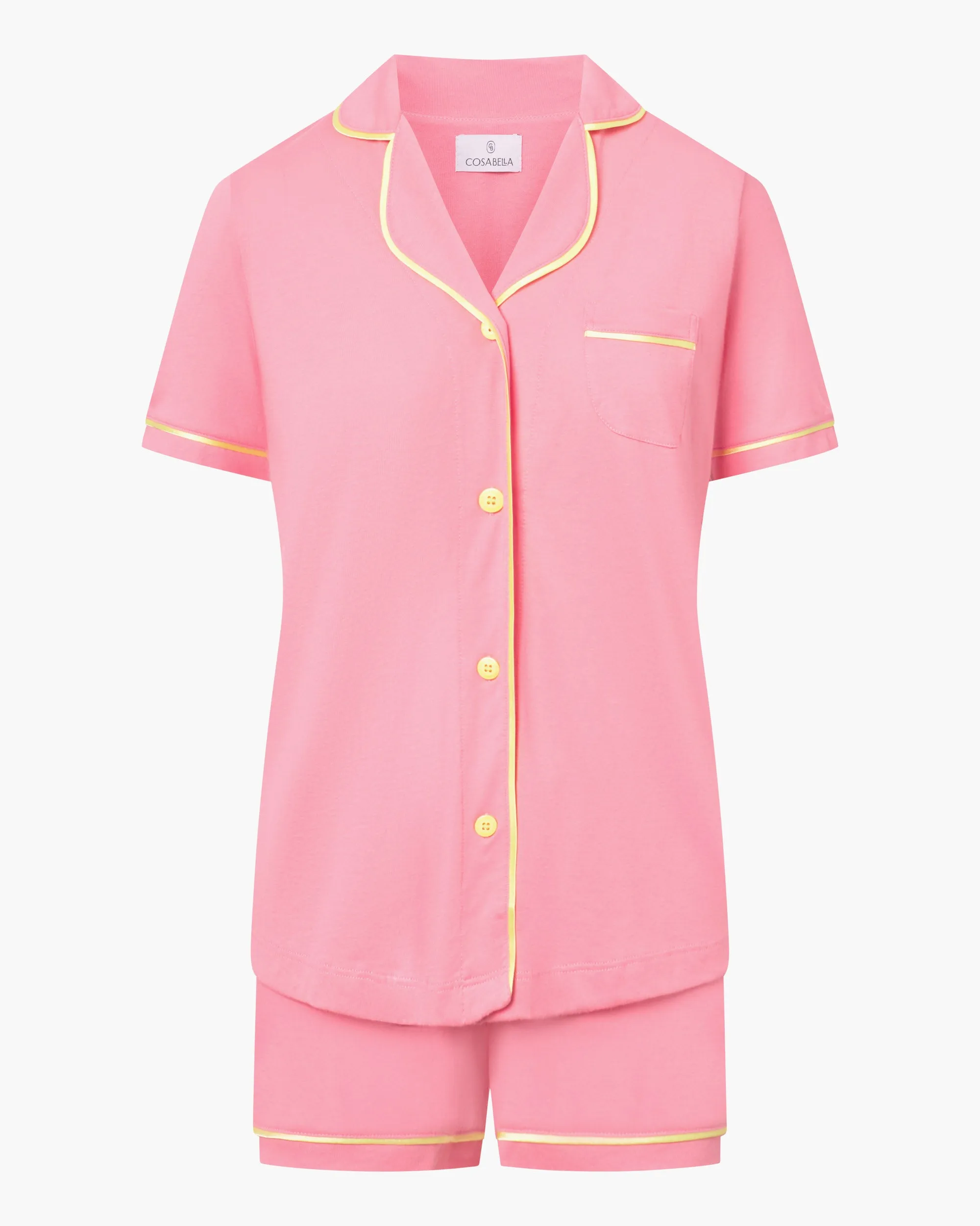 Kurzärmeliges Top & Boxer Pyjama-Set