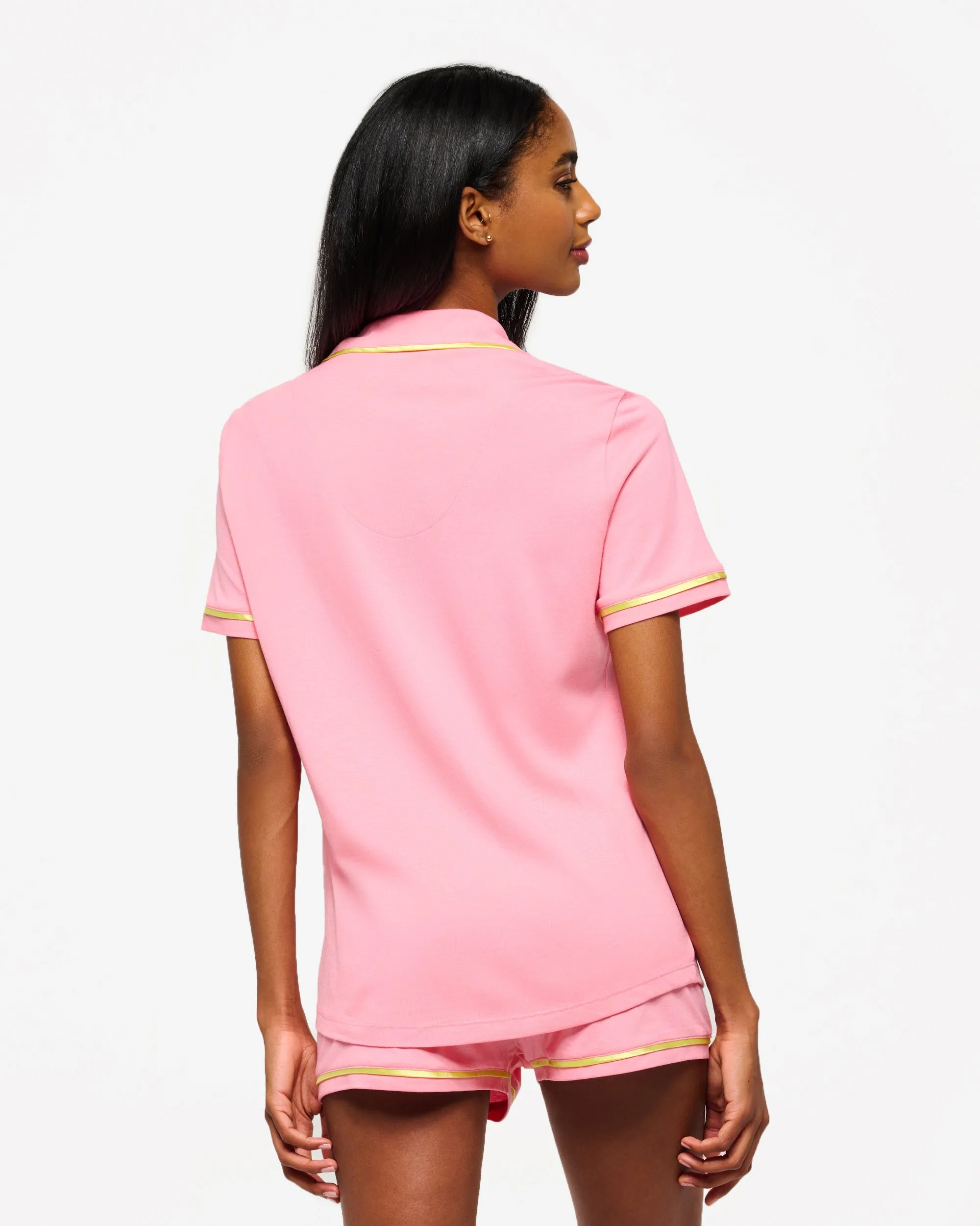 Kurzärmeliges Top & Boxer Pyjama-Set