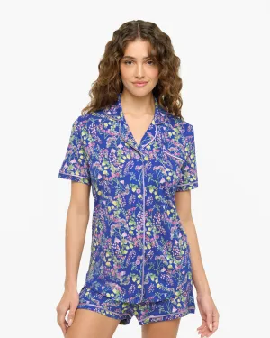 Kurzärmeliges Top & Boxer Pyjama-Set