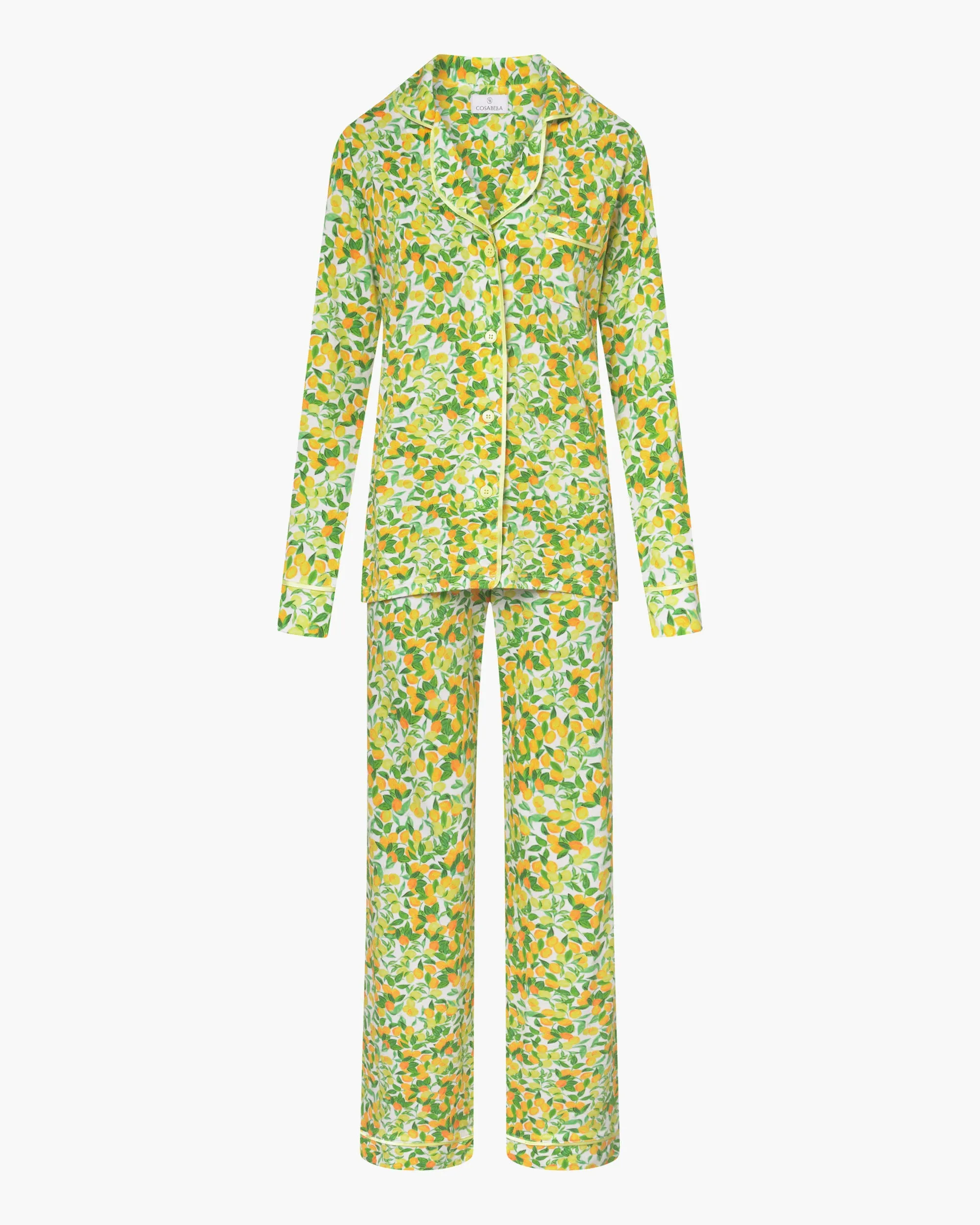 Langärmeliges Top & Hose Pyjama-Set
