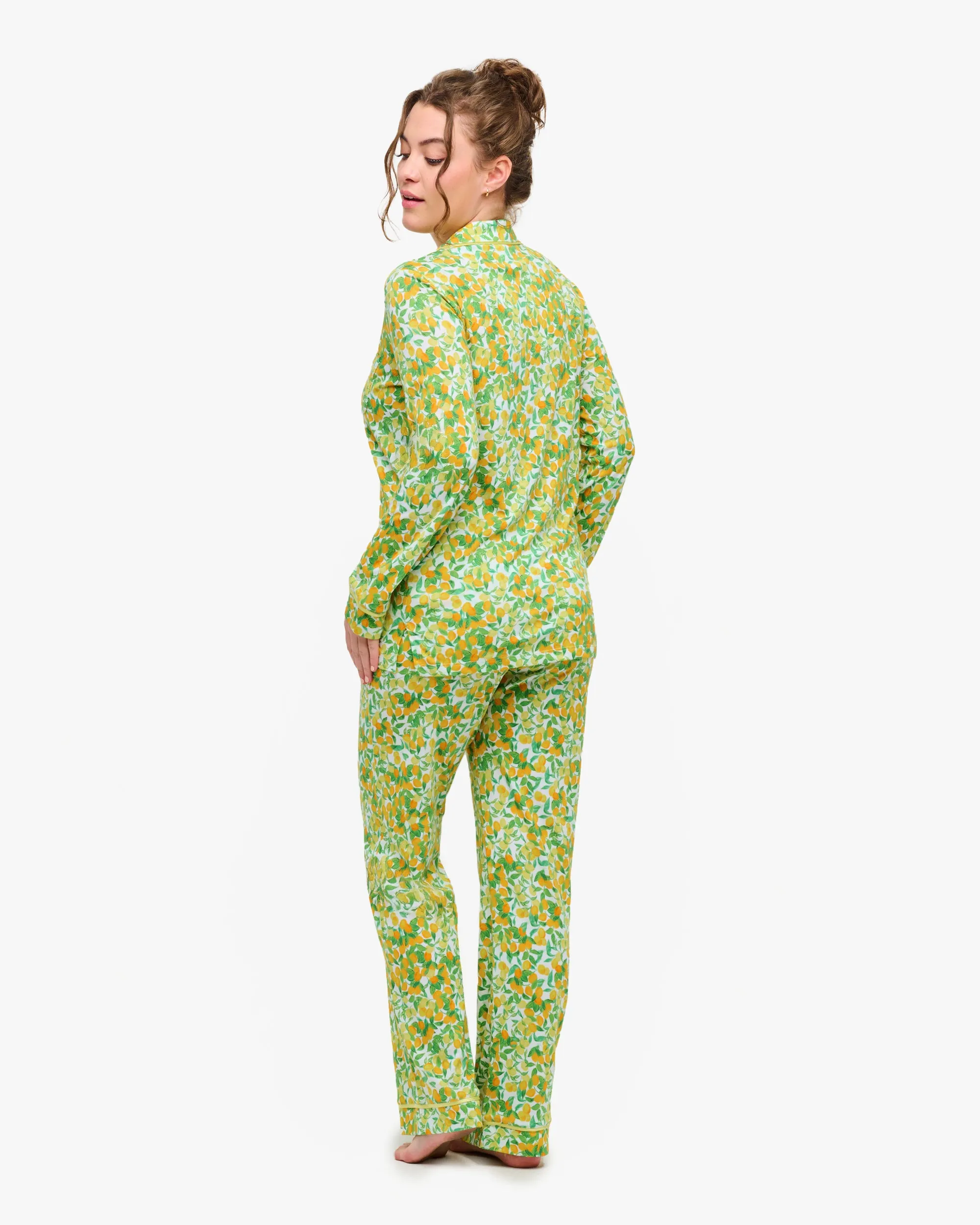 Langärmeliges Top & Hose Pyjama-Set