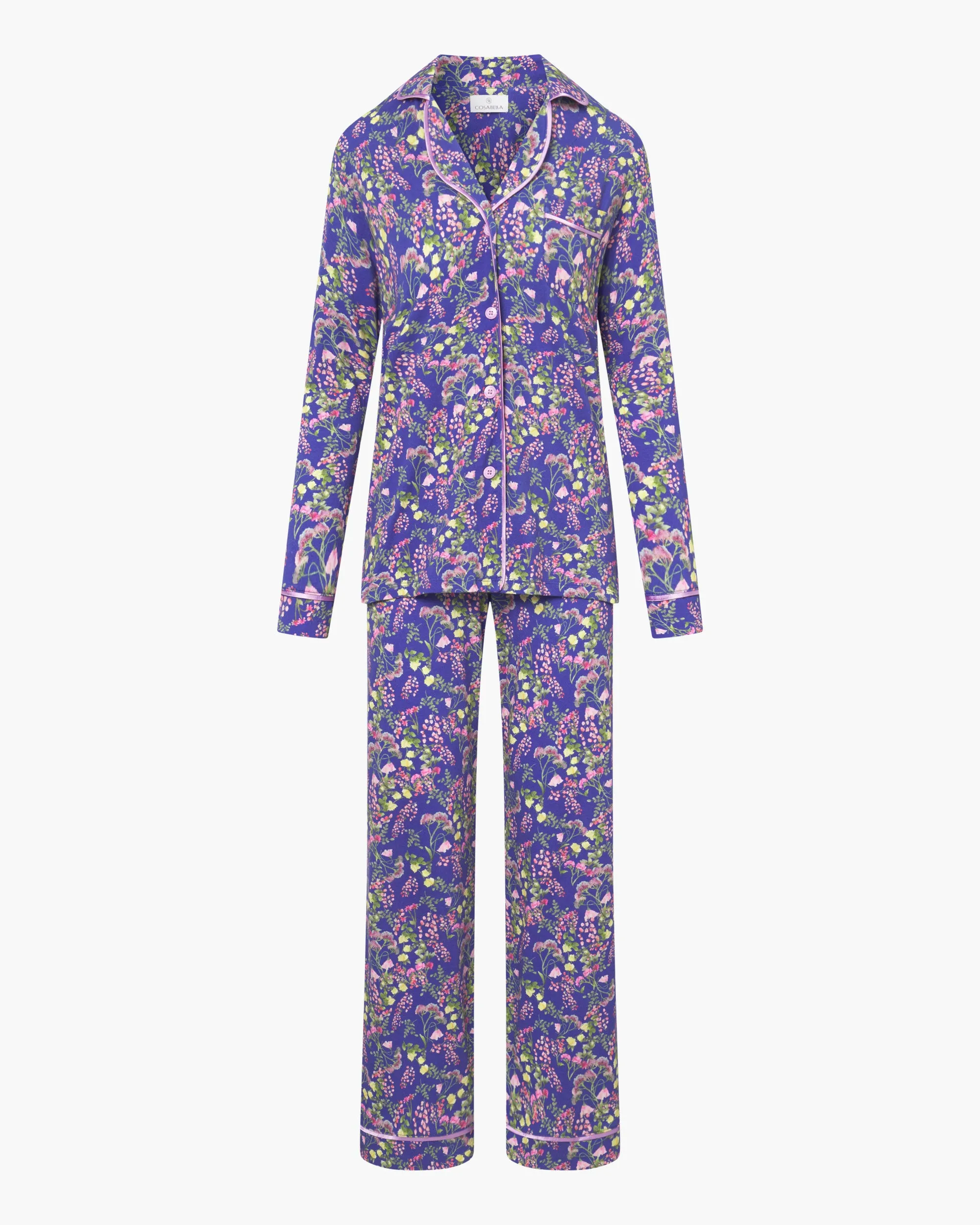 Langärmeliges Top & Hose Pyjama-Set