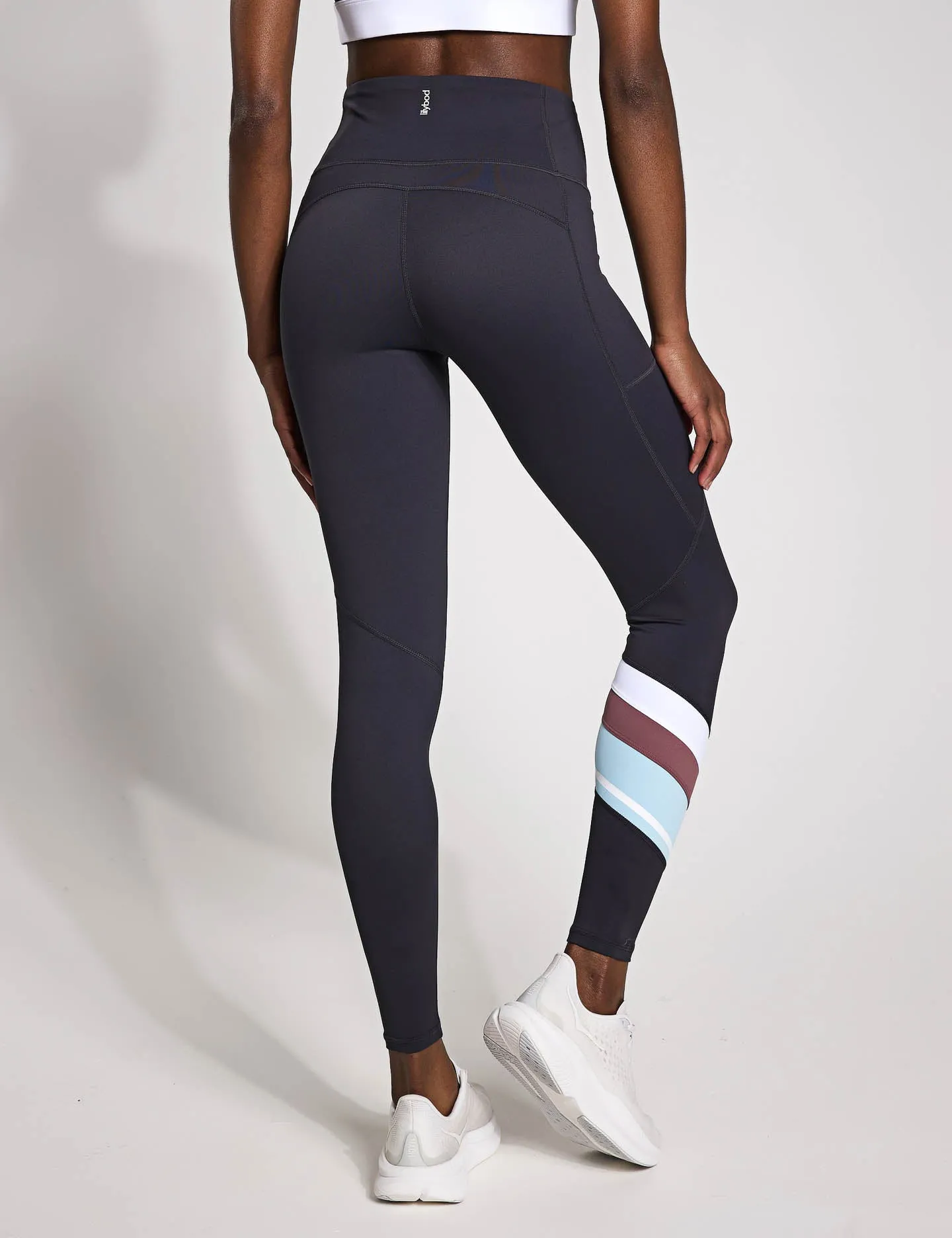 Limitless Legging - Charcoal/Pale Blue