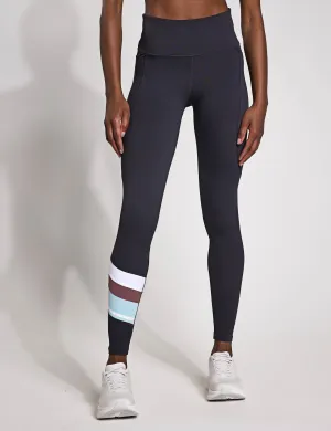 Limitless Legging - Charcoal/Pale Blue