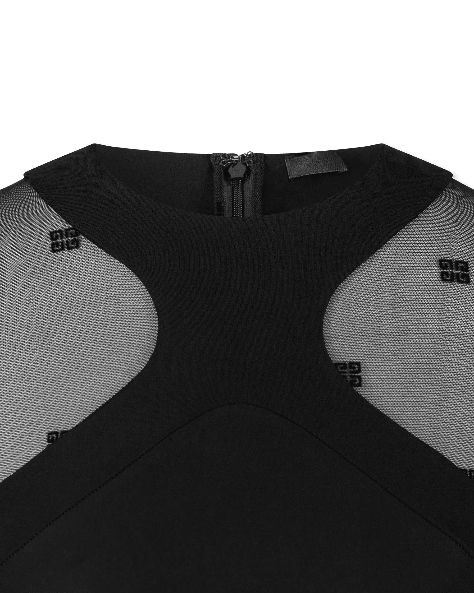 Long Sleeve 4G Tulle Bodysuit