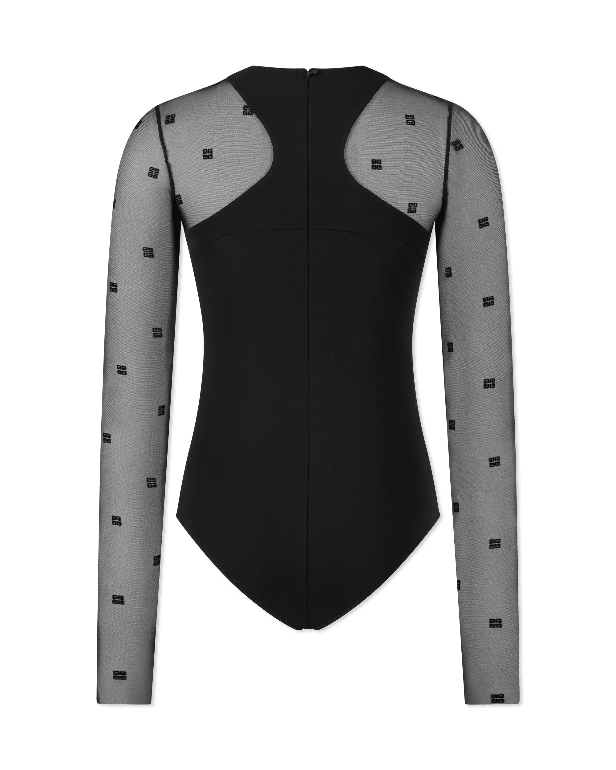 Long Sleeve 4G Tulle Bodysuit