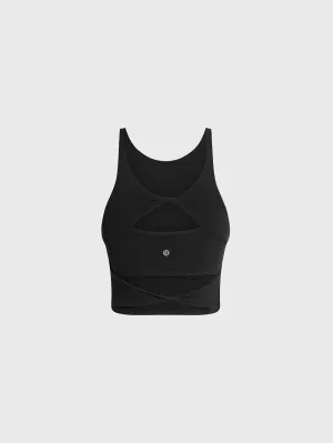 LULULEMON BLACK ALIGN TWIST-BACK TANK C/D