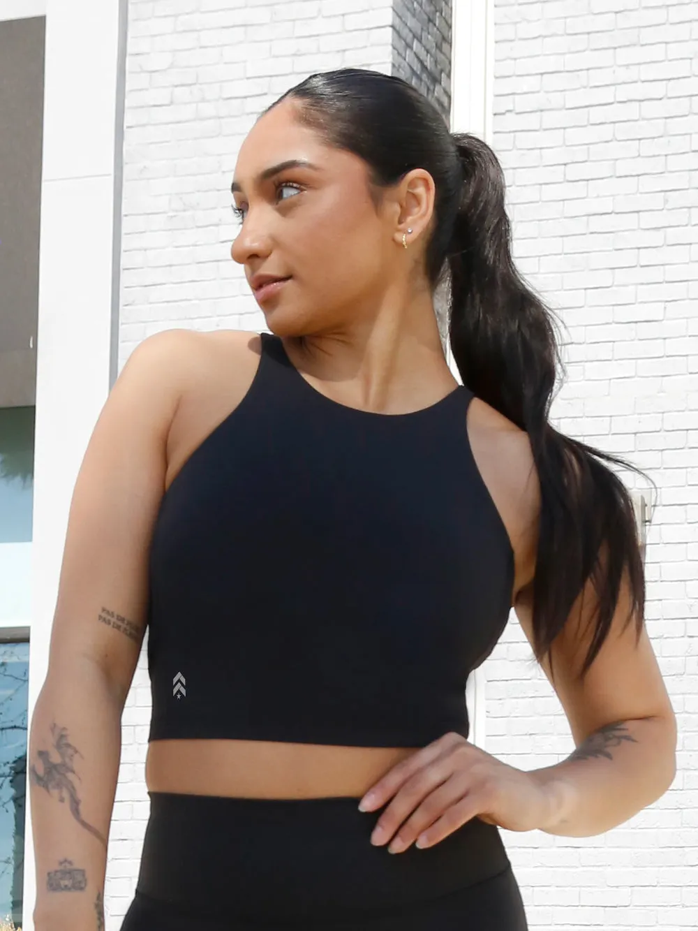 LULULEMON BLACK ALIGN TWIST-BACK TANK C/D