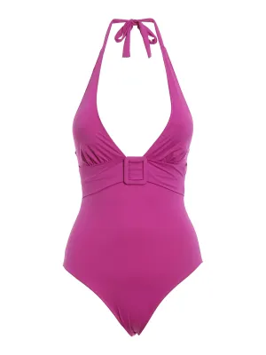 Max Mara Buckle Detailed One Piece Swimsuit
