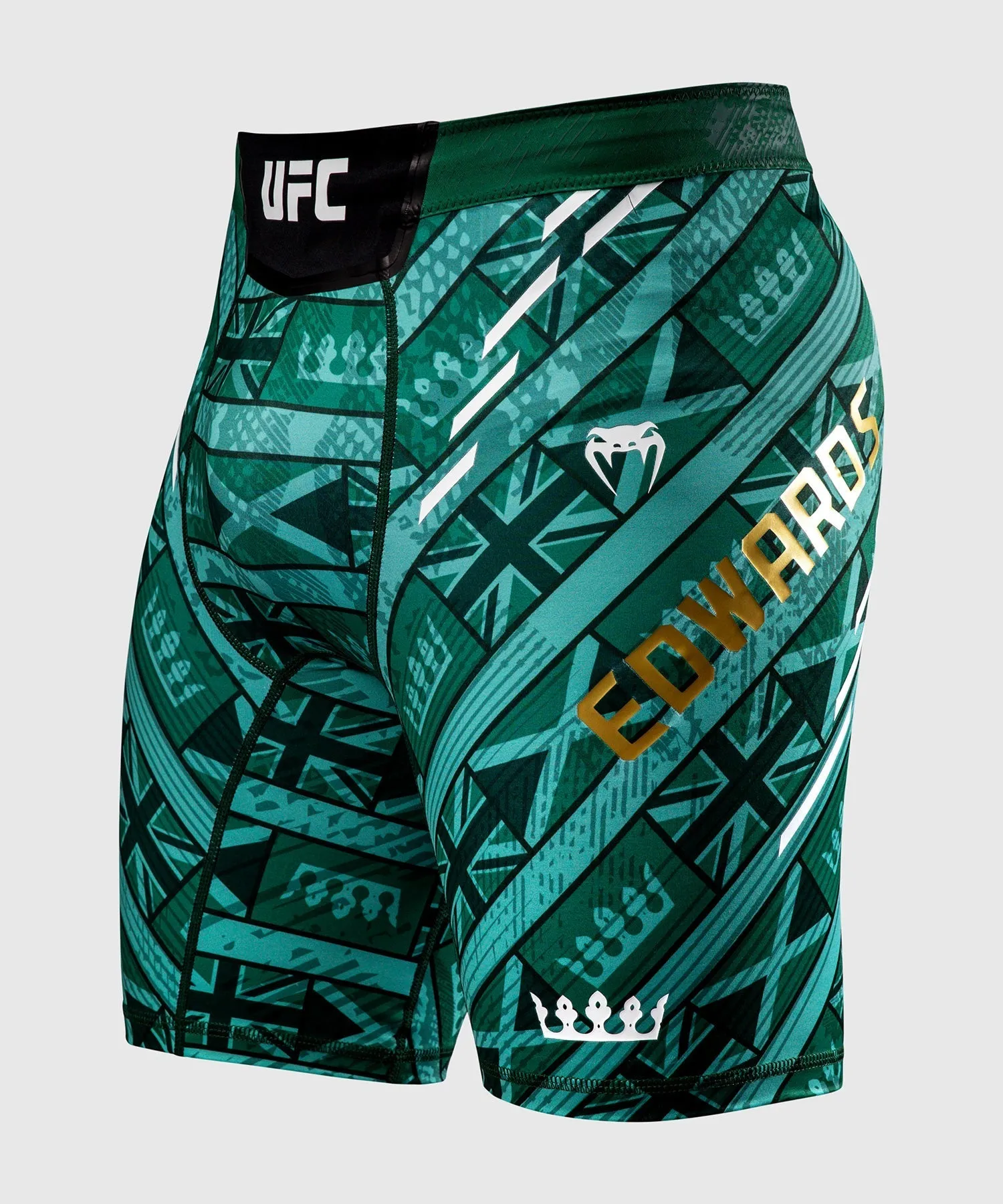 Men's UFC Unrivaled by Venum Green Leon Edwards Vale Tudo Short