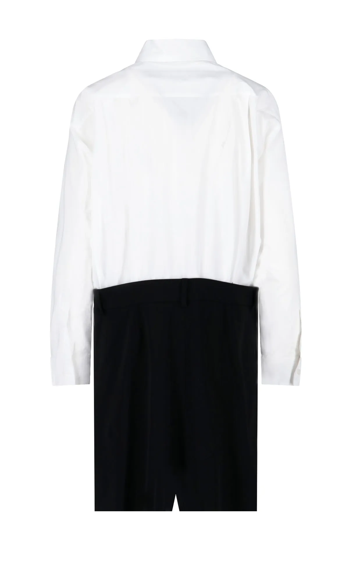 MM6 Maison Margiela Two-Toned Panelled Shirt Dress