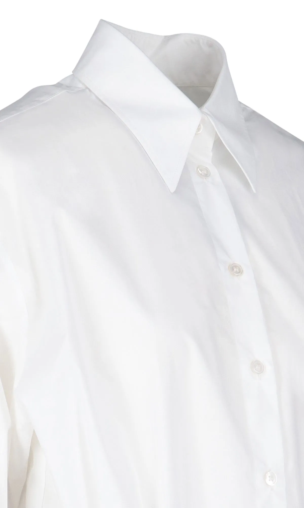 MM6 Maison Margiela Two-Toned Panelled Shirt Dress