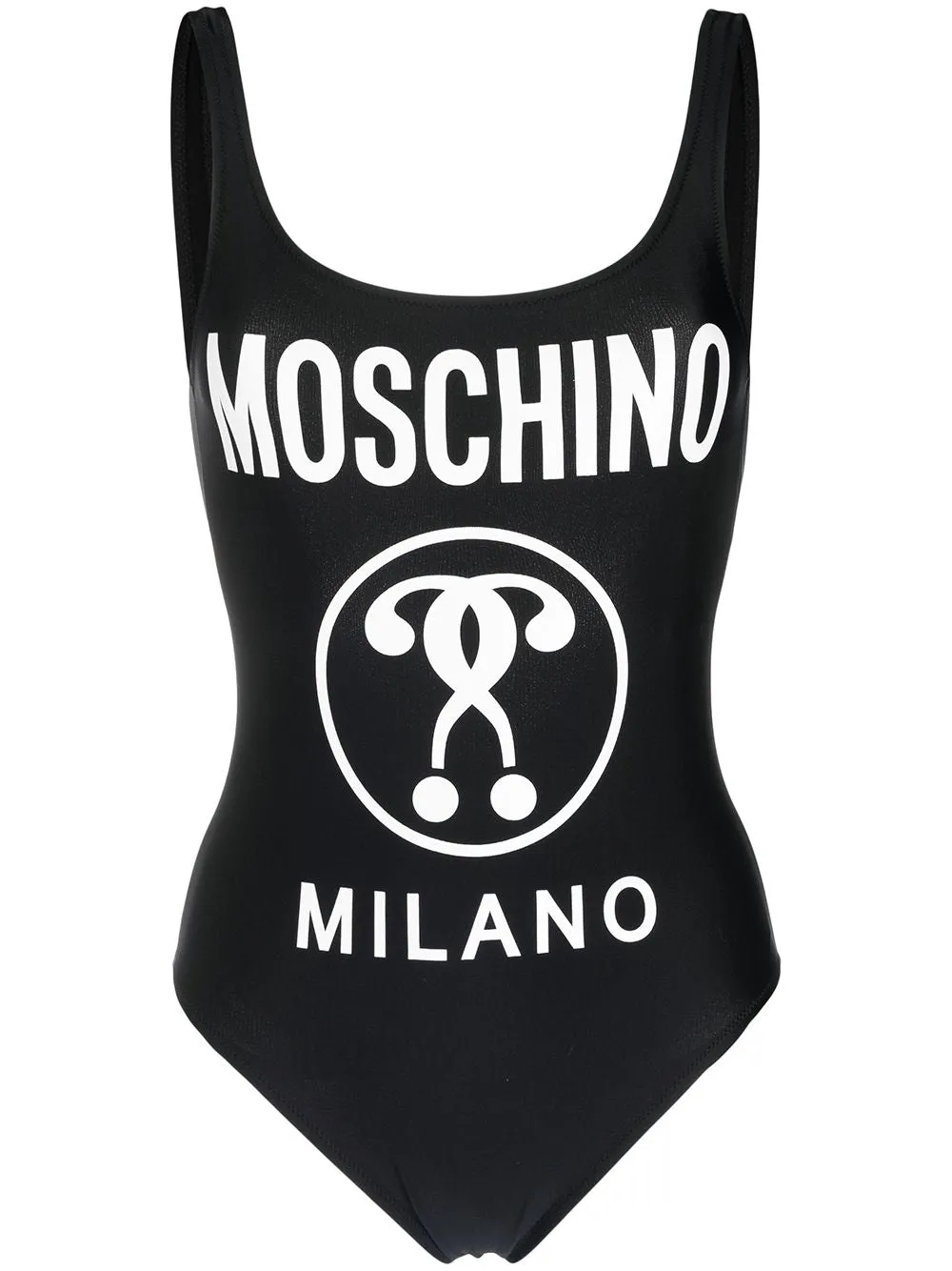 Moschino Logo Print One Piece Swimsuit