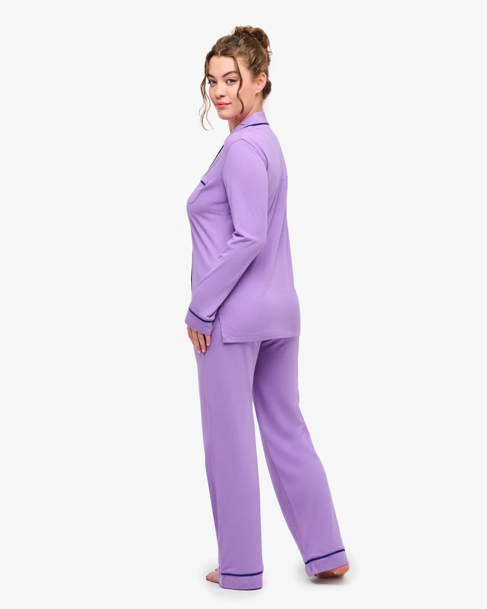Pigiama Con Top A Maniche Lunghe E Pantaloni