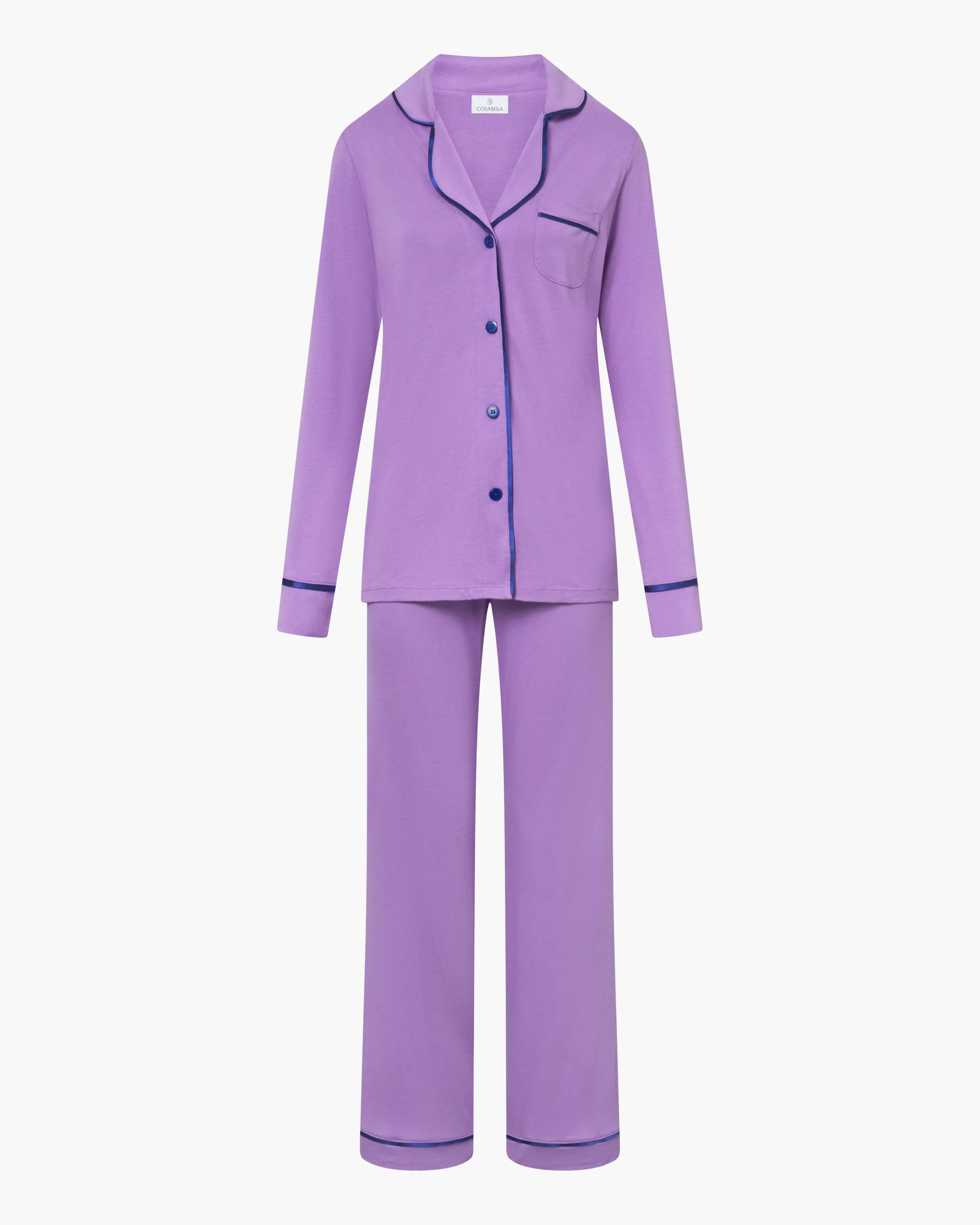 Pigiama Con Top A Maniche Lunghe E Pantaloni