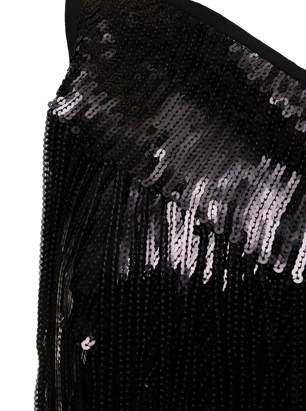 Pinko One-Shoulder Sequin Mini Dress